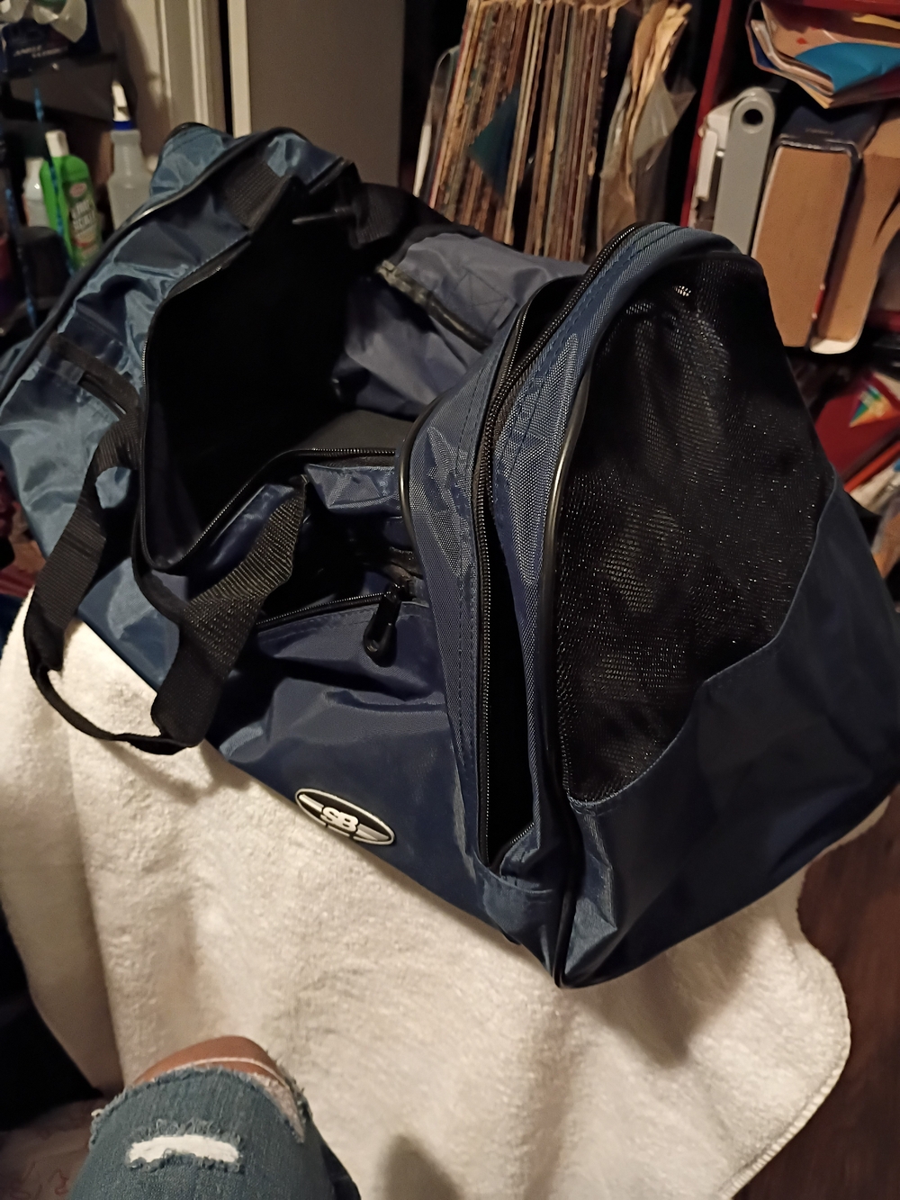 Navy Men’s Duffle Bag - Navy Travel Gym Bag